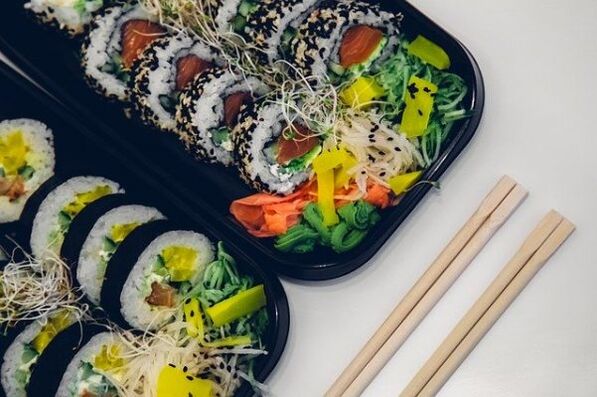 sushi pro japonskou dietu